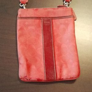 Red Authentic coach crossbody